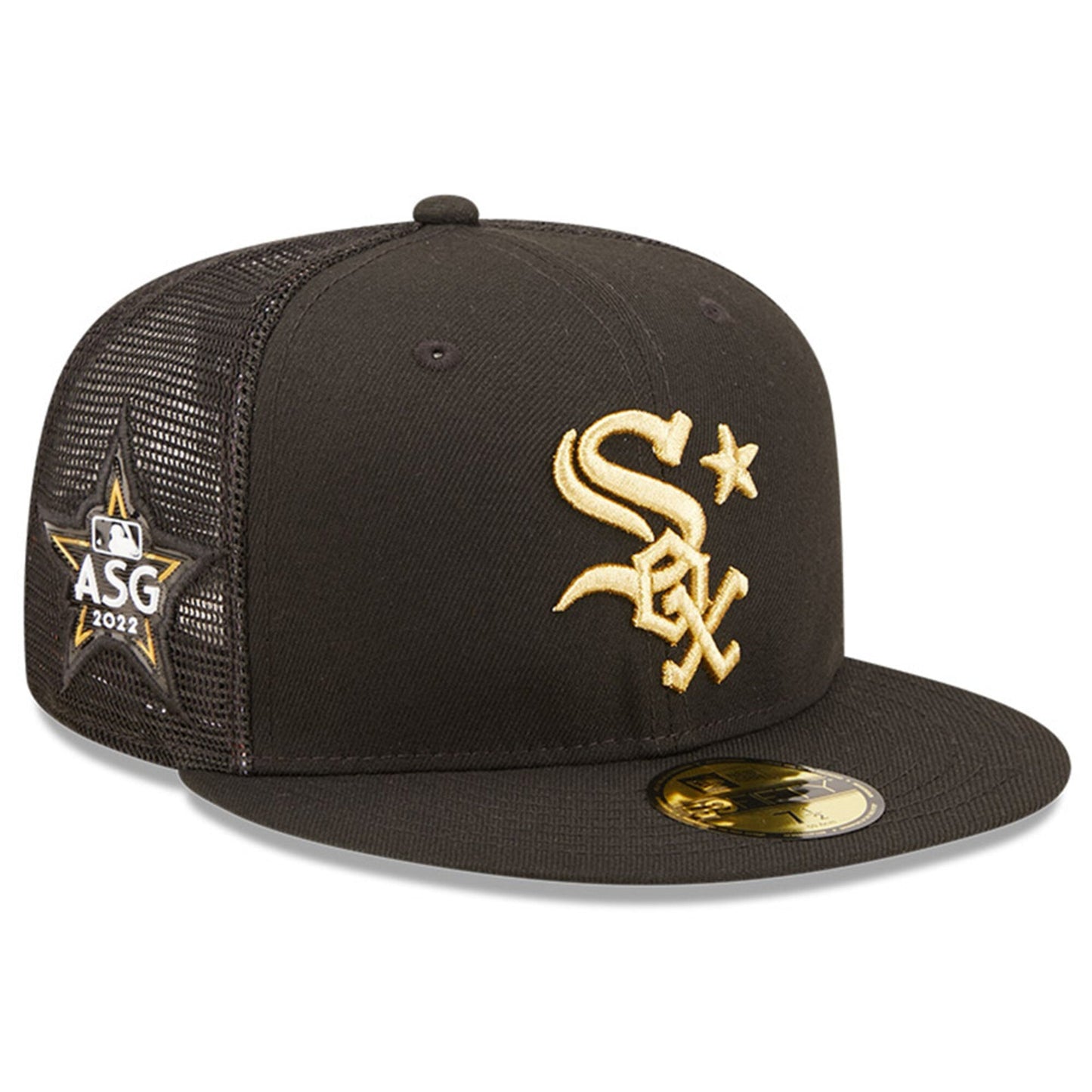 Men's Chicago White Sox New Era Black 2022 MLB All-Star Game On-Field 59FIFTY Fitted Hat Official Team Hat Sports Fan Cap Official NFL Team Hat Football Fan Cap