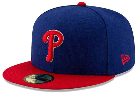 Mens New Era MLB Philadelphia Phillies Authentic On Field Alternate 59FIFTY Hat Official Team Hat Sports Fan Cap Official NFL Team Hat Football Fan Cap