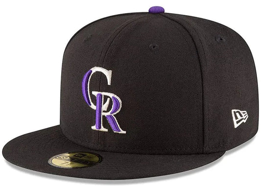 New Era MLB Colorado Rockies Game Authentic Collection On Field 59Fifty Fitted Hat Official Team Hat Sports Fan Cap Official NFL Team Hat Football Fan Cap