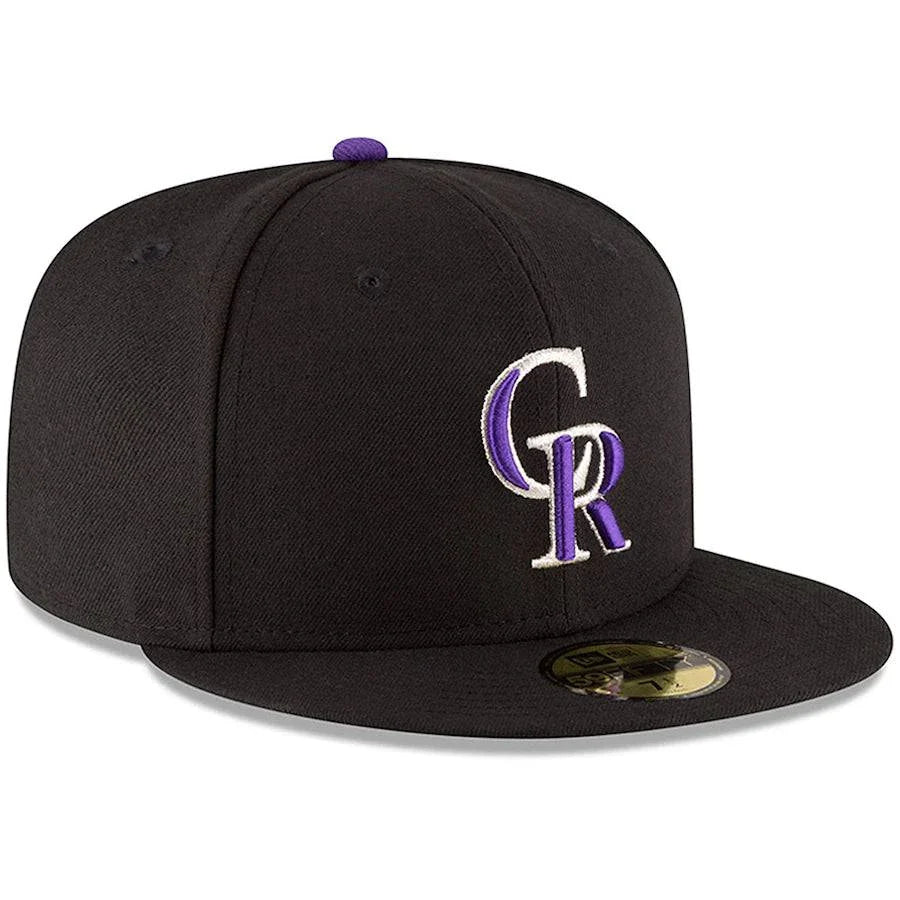 New Era MLB Colorado Rockies Game Authentic Collection On Field 59Fifty Fitted Hat Official Team Hat Sports Fan Cap Official NFL Team Hat Football Fan Cap