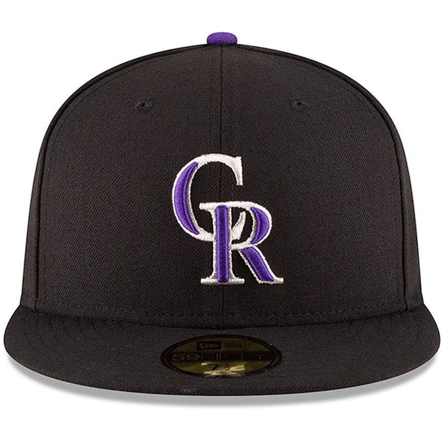 New Era MLB Colorado Rockies Game Authentic Collection On Field 59Fifty Fitted Hat Official Team Hat Sports Fan Cap Official NFL Team Hat Football Fan Cap