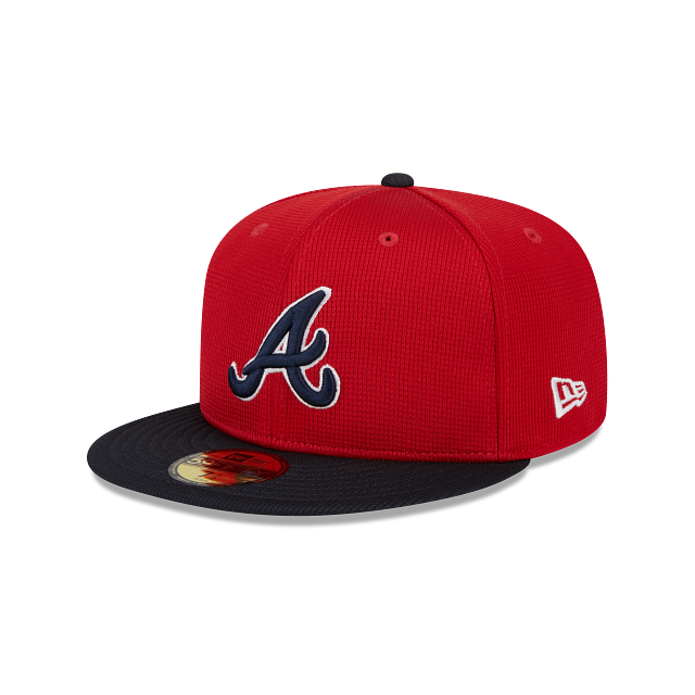 Atlanta Braves New Era Red/Navy 2025 Spring Training 59FIFTY Fitted Hat Official Team Hat Sports Fan Cap Official NFL Team Hat Football Fan Cap