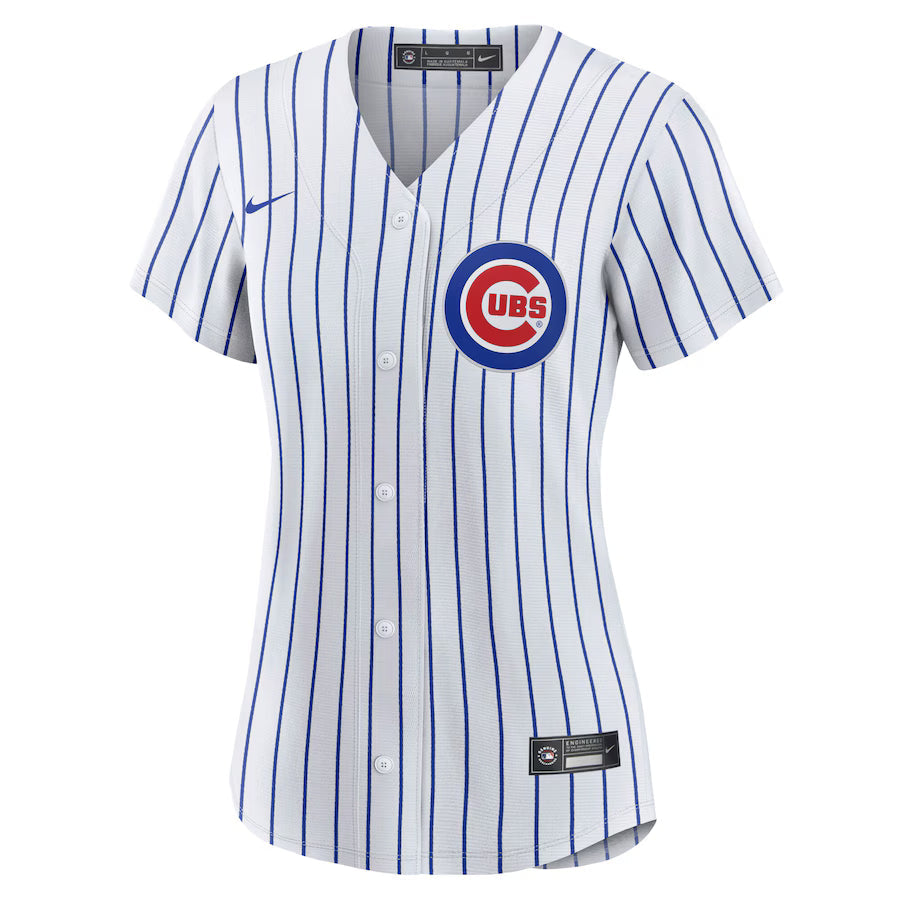 Women's Chicago Cubs Pete Crow-Armstrong Nike White Home Replica Player Jersey Official Team Jersey Sports Fan Apparel Official NFL Team Jersey Football Fan Apparel