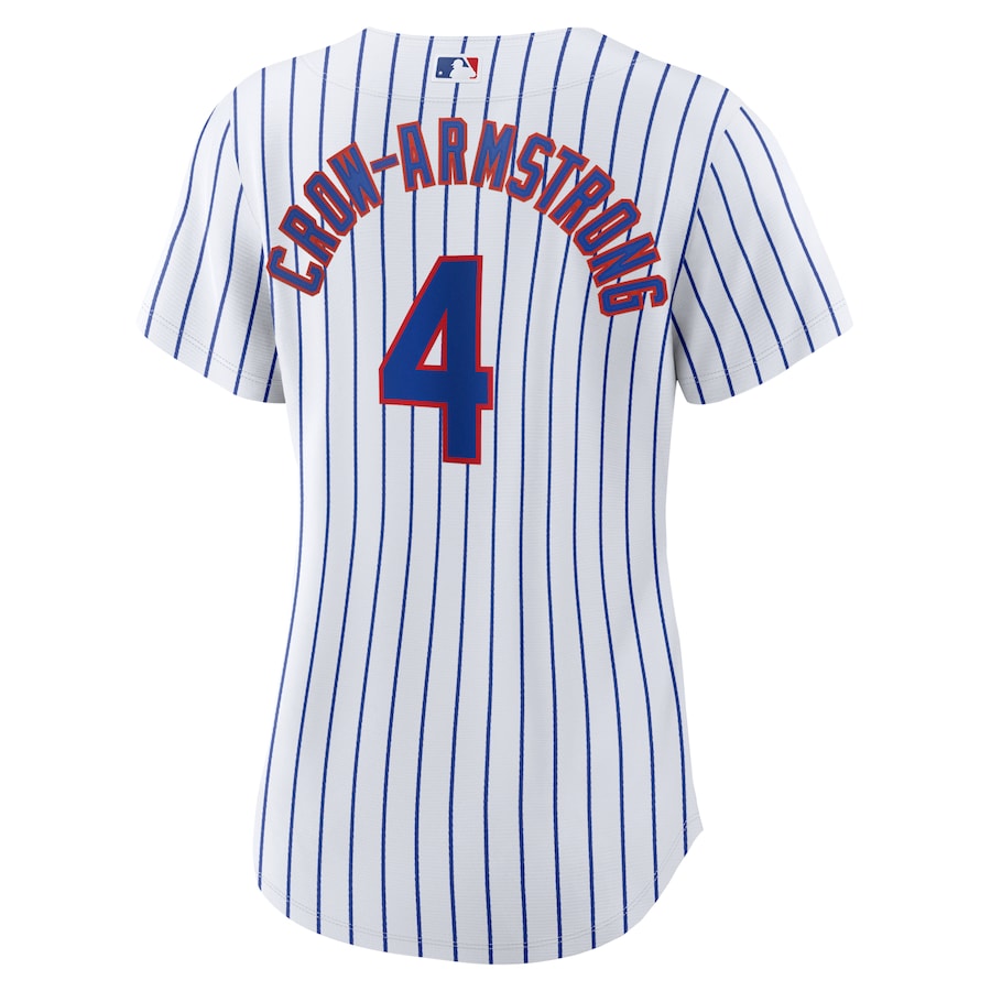 Women's Chicago Cubs Pete Crow-Armstrong Nike White Home Replica Player Jersey Official Team Jersey Sports Fan Apparel Official NFL Team Jersey Football Fan Apparel