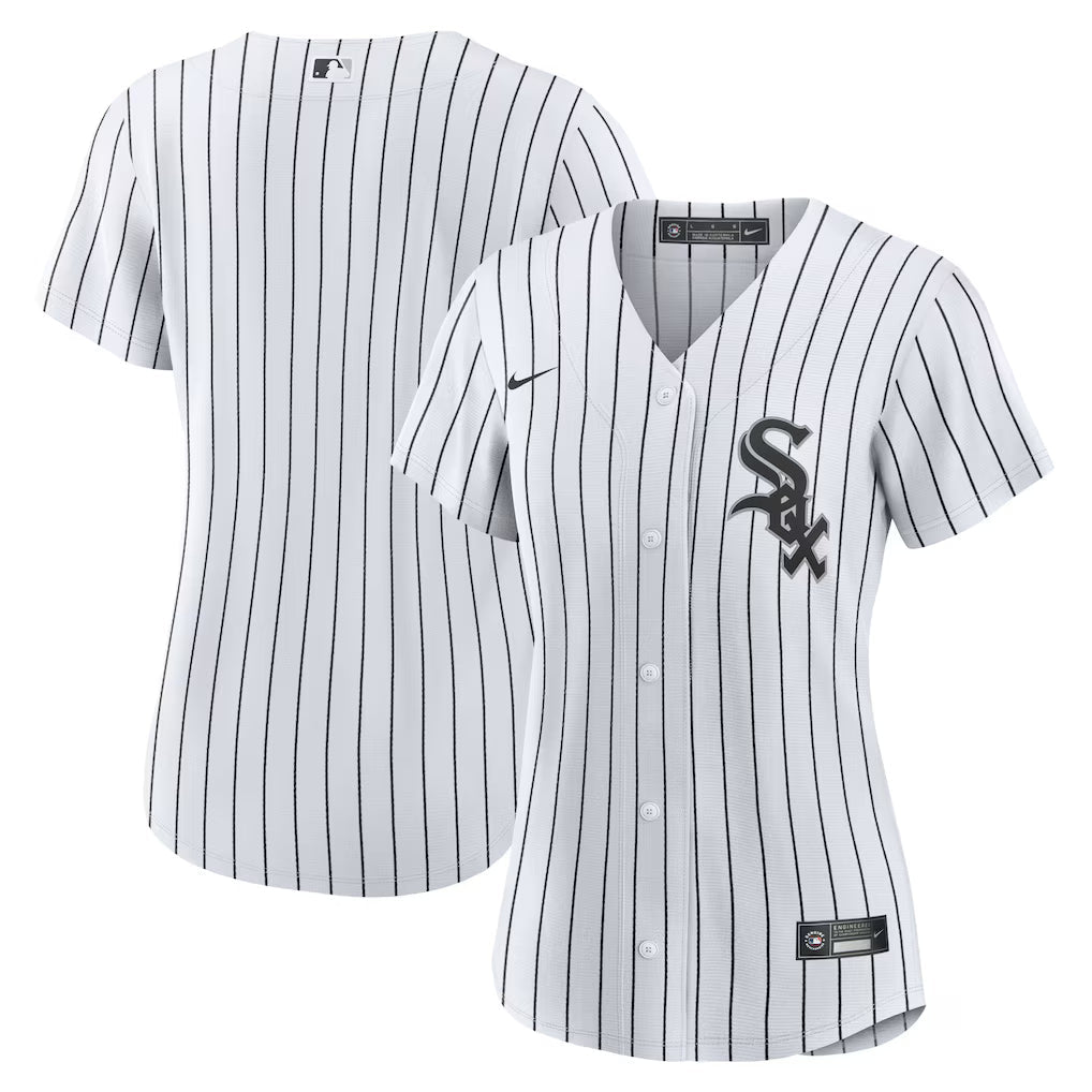 Women's Chicago White Sox Nike White Home Replica Team Blank Jersey Official Team Jersey Sports Fan Apparel Official NFL Team Jersey Football Fan Apparel